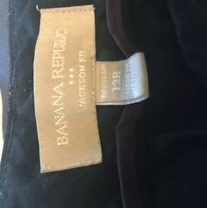 Black banana republic work pants